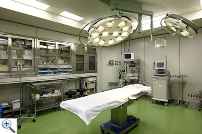 クリックして拡大 手術室